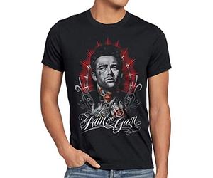 style3 Dean Tatuaggio T-Shirt da Uomo James Rock Tatuato Biker USA, Dimensione: