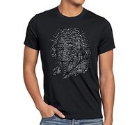 style3 Einstein Logica T-Shirt da Uomo Big Bang Matematica Albert, Dimensione:XL, Colore:Nero