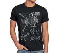 style3 Futuro Comet T-Shirt da Uomo Capitan, Dimensione:, Colore:Nero