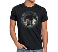 style3 Futuro Crew T-Shirt da Uomo Anime Astronave Capitan