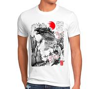 style3 Gojira Ink T-Shirt da Uomo Giappone nipon Kaiju Tokyo, Dimensione: