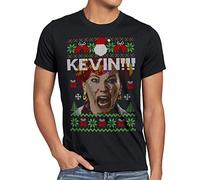 style3 Kevin Solo T-Shirt da Uomo Mamma Aereo Perso Natale Maglione Natalizio Ugly Sweater, Dimensione: