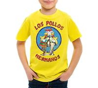 style3 Los Pollos T-Shirt per Bambini e Ragazzi, Colore:Giallo;Dimensione:152