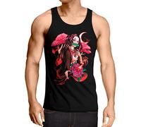 style3 Moon Demon Tank Top Uomo Canotta Canottiera Demon Anime Japan Manga, Dimensione:XL