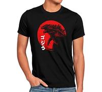 style3 Red Sun King T-Shirt da Uomo Giappone nipon Kaiju Tokyo, Dimensione: