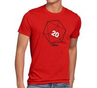 style3 Sheldon W20 Cubo T-Shirt da Uomo, Dimensione:, Colore:Rosso