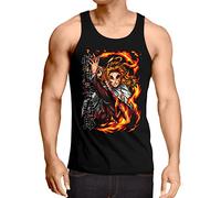 style3 Sword Master Tank Top Uomo Canotta Canottiera Demon Anime Japan Manga, Dimensione:M
