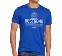 style3 USCSS Nostromo 180286 T-Shirt da Uomo xenomorfo Alien, Dimensione:, Colore:Blu