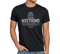 style3 USCSS Nostromo 180286 T-Shirt da Uomo xenomorfo Alien, Dimensione:, Colore:Nero