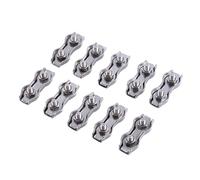 Stylebest 10pcs M3 Clip Duplex Clip in Acciaio Inossidabile Cavo Impugnate Pinzette