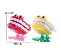 Stylebest 7 Pezzi Che Chiacchierano i Denti, Il Giocattolo, i Vecchi Denti Meccanici di Camminata di novità Giocattoli di Bavaglio, con Colori Casuali, per Bambini Bomboniere (Colore Casuale)