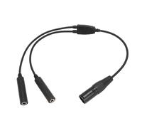 Stylebest Adattatore per Cuffie Aeronautiche Professionale Doppia Spina per XLR a 5 Pin per Piloti Materiale ABS Premium 1 unità