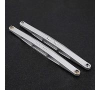 Stylebest Aggiornamento Braccio Dritto Posteriore in Lega di Alluminio CNC per Camion a Percorso Breve UDR RC 225mm Argento 2 unità