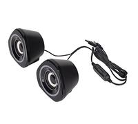 Stylebest Altoparlanti per Computer Alimentati Tramite USB Altoparlanti da Desktop Cablati Piccoli e Compatti per Riunioni e Giochi Online (Versione standard luce blu nera)
