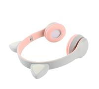 Stylebest Auricolare Bluetooth Cat Ear Cuffie Wireless per Bambini Alla Moda con Luce Colorata a LED per Esperienze di Ascolto Divertenti