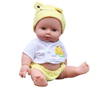 Stylebest Bambola da 30 Cm, Giocattolo Realistico in Vinile per Bambini con Testa e Braccia Girevoli, per Bambini e Bambine Dai 18 Mesi in su, Giocattolo per la Prima Educazione (Gialla #05)