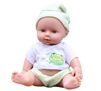 Stylebest Bambola da 30 Cm, Giocattolo Realistico in Vinile per Bambini con Testa e Braccia Girevoli, per Bambini e Bambine Dai 18 Mesi in su, Giocattolo per la Prima Educazione (Verde #04)