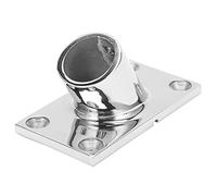 Stylebest Base per Corrimano per Barche, Design Rettangolare in Acciaio Inossidabile da 60 Gradi, per Yacht e Barche, Confezione da 1 (25 mm)