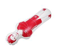 Stylebest Bicchiere Gonfiabile per Manichino da Allenamento per Calcio, Calcio e Boxe - Sacco da Boxe Portatile 40x160 Cm per Bambini e Adulti - Design Rosso/blu in PVC Resistente (Rossa)