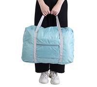 Stylebest Borsa pieghevole portatile impermeabile di grande capacità per viaggi e avventure all'aperto in materiale Oxford rosso vino, azzurro cielo, Casual