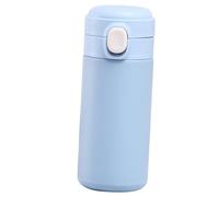 Stylebest Bottiglia D'acqua Pop-up Isolata Simpatico Mini Design a Doppio Vuoto da 420 Ml per Uso Quotidiano in Ufficio Acciaio Inossidabile (Blu)