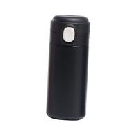 Stylebest Bottiglia D'acqua Pop-up Isolata Simpatico Mini Design a Doppio Vuoto da 420 Ml per Uso Quotidiano in Ufficio Acciaio Inossidabile (Nera)