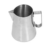 Stylebest Brocca per Schiuma di Latte in Acciaio Inossidabile, Elegante e Confortevole per gli Amanti del Latte Art e del caffè da 9,1 Once a 12,1 Once (Acciaio inossidabile da 600 ml)