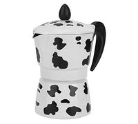 Stylebest Caffettiera in Alluminio Maker Bollitore per Preparazione Rapida per Uso Domestico in Ufficio Colore Mucca da Latte 3 Tazze 150 Ml (3 tazze di colore mucca 150ML)