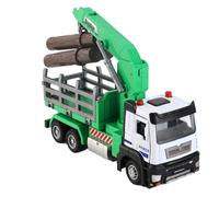 Stylebest Camion Giocattolo per Legname in Scala 1:32 con Effetti Musicali Leggeri per Bambini Dai 6 Anni in su, Materiale in Lega, Divertente Gioco di Simulazione (Verde)