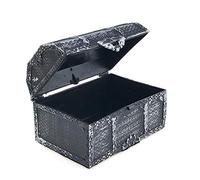 Stylebest Cassa del Tesoro dei Pirati, Scatola di Gioielli retrò di Vernice Liscia per Bambini, Scatola di Archiviazione Portatile con Dimensioni 10.2x7x6,3 Cm, per i Bomboniere di Feste (Colore