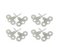 Stylebest Chiodi per Tende con Punta a Spirale per Visione Notturna da 8 Pezzi, Viti Filettate in Acciaio Inossidabile Resistenti per Escursioni in Campeggio, Leggeri, 30 Mm