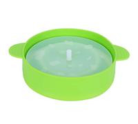 Stylebest Ciotola per Popcorn Macchina per Popcorn Fai-da-te Pieghevole in Silicone per Domestica con Coperchio e Manico 10,2x5,5 Pollici Materiale per Uso Alimentare (Con maniglia verde)