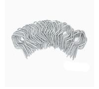 Stylebest Clip per Pali a T, Preformate a Spirale in Acciaio Zincato, 100 | Durevole, facile da installare, universale, compatibile con le teste di perforazione, ideale per giardini, fattorie e