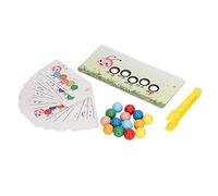 Stylebest Clip Perline Giocattolo Perline di Legno Colorate Gioco di Abbinamento per Bambini 14 30 Carte