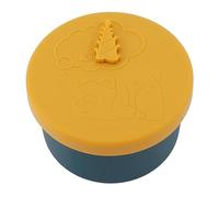 Stylebest Contenitore per il Pranzo in Silicone Contenitori per Alimenti Portatili Contenitore per il Pranzo Sigillato Inodore per Studenti e Lavoratori Diametro 10 Cm (Gialla)