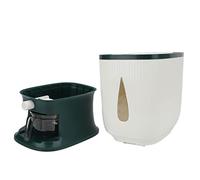 Stylebest Contenitore per la Conservazione dei Cereali a Rimbalzo Automatico con Dispenser di Riso di Grande capacità per Uso Domestico, capacità di 10 Kg, Materiale PP Resistente (Verde)
