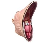 Stylebest Copertina per il Costume di Halloween, Realizzata in Lattice in Gomma Naturale con Naso Snello e Denti di Grandi Dimensioni, Design Realistico Spaventoso con Occhi e Buchi per il (Barbara)