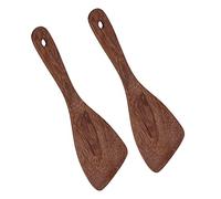 Stylebest Cucchiaio a Paletta per Riso in Legno Naturale 2 Pezzi Design Ergonomico per Mescolare e Servire la Preparazione del Cibo a Base di Riso 8,7x3,1 Pollici (Bocca obliqua)