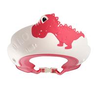 Stylebest Cuffia da Bagno per Bambini con Dinosauro Cartone Animato, Cappello da Doccia Morbido e Confortevole per Uso in Bagno per Bambini da 1 a 15 Anni (Rossa)