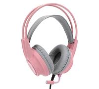 Stylebest Cuffie con Microfono Cablato Cuffie da Gioco con Cancellazione del Rumore con Altoparlanti da 50 Mm per Giochi su PC - USB, 1 unità (Rosa)