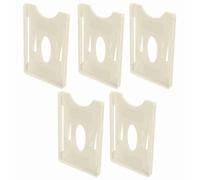 Stylebest Custodia per Carta d'identità 5 Pezzi Robusta Porta Carte per Parabrezza per la Gestione della comunità del Personale Plastica ABS 90x60mm (con adesivo)
