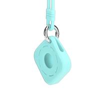 Stylebest Custodia Protettiva in Silicone Quadrata Cava con Cinturino per Localizzatore IOS, Resistente e Impermeabile, Facile da Trasportare in Viaggio, Materiale Morbido Non Tossico (Verde menta)