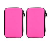 Stylebest Custodia Rigida Protettiva in EVA da 2 Pezzi per Custodia da Trasporto 3DS XL, Soluzione di Archiviazione Durevole per Console di Gioco, Protezione Portatile per Dispositivi Portatili (Rosa)