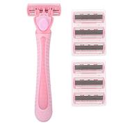 Stylebest Epilatore Donna 6 Pezzi con Lame a Sei Strati per la Depilazione, Materiale ABS Ecologico in Rosa, Portatile e Pratico