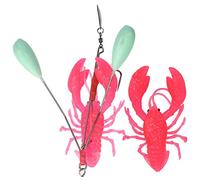 Stylebest Esca Artificiale per Aragoste per la Pesca Alla Traina D' 2 unità in Materiale PVC con Trama Olografica (Rosa)