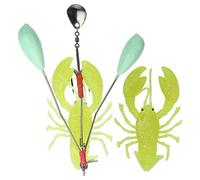Stylebest Esca Artificiale per Aragoste per la Pesca Alla Traina D' 2 unità in Materiale PVC con Trama Olografica (Gialla)