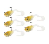 Stylebest Esca Artificiale per la Pesca Sul Ghiaccio con Azione Realistica per la Pesca Invernale, Silicone Morbido e Resistente, 7 Cm, 5 Pezzi (5#)