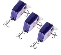 Stylebest Esca da Pesca a Forma Quadrata Mini Esca Realistica 3 Pezzi per Tutti gli Appassionati di Pesca Realizzata in ABS Resistente (2#)