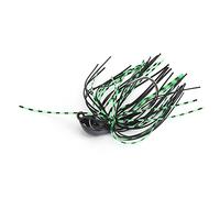 Stylebest Esca da Pesca Anti-sospensione Leaf Spinnerbait per la Pesca della Spigola con Gonna in Silicone e Ganci Affilati (Nera)