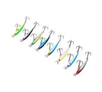 Stylebest Esca da Pesca per Pesciolini 8 Pezzi 5 Cm/3 G, Esca Dura Efficace per Fiumi e Laghi, Ganci in Acciaio Inossidabile di Alta qualità, Materiale Plastico Resistente
